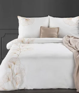 Pościel 160 x 200 Haftowana Haft2/St/ Biały + Złot - Pościel - miniaturka - grafika 3