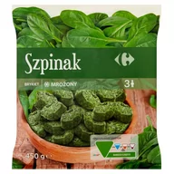 Mrożonki warzywne i owocowe - Carrefour Szpinak brykiet mrożony 450 g - miniaturka - grafika 1