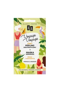 Oceanic Voyage Voyage peeling enzymatyczny Papaja 2x5ml - Peelingi i scruby do twarzy - miniaturka - grafika 2