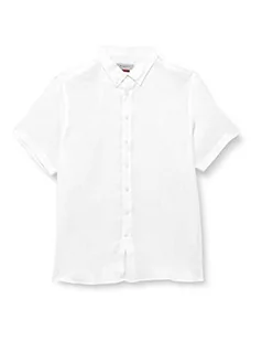 bugatti Męska koszula 9450-38540 z kołnierzem button-down, biała-10, regularna, biały-10, 4XL - Koszule męskie - miniaturka - grafika 1