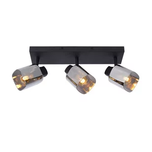 Lucide Alion 17999/03/30 plafon lampa sufitowa spot 3x25W E14 czarny/szary - Lampy ścienne - miniaturka - grafika 1