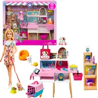 Domki dla lalek - Barbie zestaw do pielęgnacji zwierząt lalka figurki + akcesoria 25 elementów - miniaturka - grafika 1