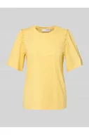 Koszulki i topy damskie - T-shirt z marszczeniami model PENELOPE - Selected Femme - miniaturka - grafika 1