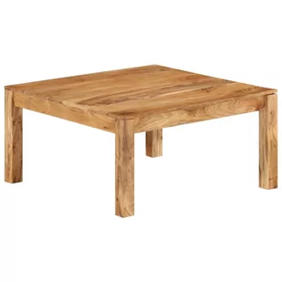 shumee shumee Stolik kawowy 80 x 80 x 40 cm lite drewno akacjowe - Ławy i stoliki kawowe - miniaturka - grafika 1