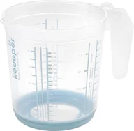 Dzbanki i imbryki - keeeper dzbanek z miarką "massimo" 1,0 l biały / nordic-blue - miniaturka - grafika 1