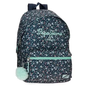 Pepe Jeans Alenka Plecak szkolny Adaptacyjny na wózek Niebieski 31x42x17,5 cms Poliester 22,79L by Joumma Bags, niebieski, Plecak szkolny adaptacyjny do wózka - Plecaki szkolne i tornistry - miniaturka - grafika 1