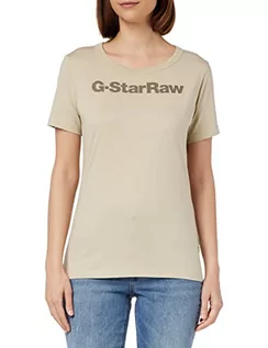 Bluzki damskie - G-STAR RAW Damska bluzka Gs Graphic Slim Top, beżowy (Spray Green D23942-336-d606), L - grafika 1