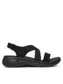 Sandały damskie - Skechers Sandały Go Walk Arch Fit Sandal-Treasured 140257/BBK Czarny - miniaturka - grafika 1