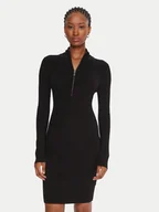 Sukienki - Guess Sukienka codzienna W5BK45 Z0572 Czarny Slim Fit - miniaturka - grafika 1