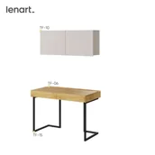 Szafy i szafki dla dzieci - Biurko z zabudową do pokoju młodzieżowego Teen Flex 12 - miniaturka - grafika 1