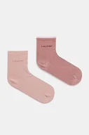 Skarpetki damskie - Calvin Klein skarpetki 2-pack damskie kolor różowy 701229452 - miniaturka - grafika 1
