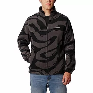 Columbia Męska kurtka polarowa z nadrukiem Steens Mountain, czarny nadruk zaspy śniegu, XL - Kurtki męskie - miniaturka - grafika 1