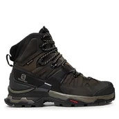 Buty trekkingowe męskie - Trekkingi Salomon Quest 4 Gtx GORE-TEX 412925 27 V0 Zielony - miniaturka - grafika 1