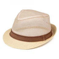 Czapki męskie - KAPELUSZ Alessio MĘSKI damski PLECIONY lato HAWANA letni PANAMA - miniaturka - grafika 1