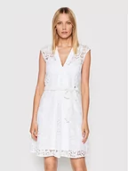 Sukienki - Guess Sukienka letnia W2GK92 WEJX0 Biały Regular Fit - miniaturka - grafika 1