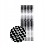 Dekoratorstwo - Cyrkonie samoprzylepne kryształki diamenciki czarne 5mm - miniaturka - grafika 1