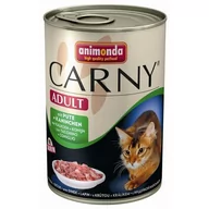 Mokra karma dla kotów - Animonda Carny Adult smak wołowina indyk i królik 400g - miniaturka - grafika 1
