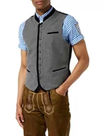 Garnitury - Stockerpoint Alonso męska kamizelka do stroju ludowego, szary (szary-nocny niebieski szary-nocny niebieski), 56 - miniaturka - grafika 1