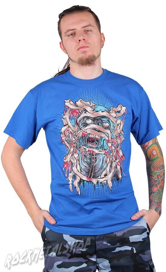 koszulka BLACK ICON - SCREAM OF THE MUMMY błękitna (MICON046BLU)-S