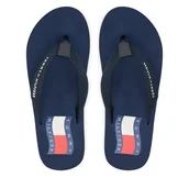 Buty dla chłopców - Klapki Tommy Hilfiger T3X8-34408-0058 Niebieski - miniaturka - grafika 1