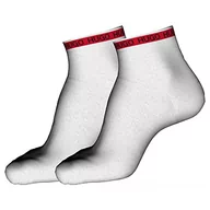 Skarpetki męskie - HUGO Skarpety męskie (2 sztuki), Biały 100, 40-42 EU - miniaturka - grafika 1