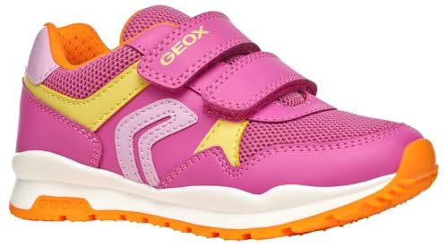 Geox J Pavel Girl A dziewczęce sneakersy, Pomarańcza, 33 EU