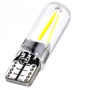 Żarówki samochodowe - T10 Cob Filament W5W Led szklana 2W+stabilizator - miniaturka - grafika 1