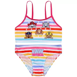 Psi Patrol Dwuczęściowy strój kąpielowy, dziewczęcy kostium kąpielowy, kolorowy 5-6 lat 110/116 cm - Stroje kąpielowe - miniaturka - grafika 1