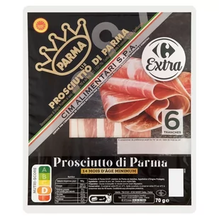 Carrefour Extra Presciutto di Parma Szynka parmeńska 70 g - Kiełbasa i wędliny - miniaturka - grafika 1