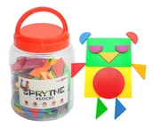 Układanki dla dzieci - Sprytne Klocki. Układanka Tangram 144 Elementy Toys4Edu - miniaturka - grafika 1