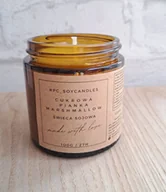 Świece - Świeca Sojowa Zapachowa Cukrowa Pianka Marshmallow 120ml 27h - miniaturka - grafika 1