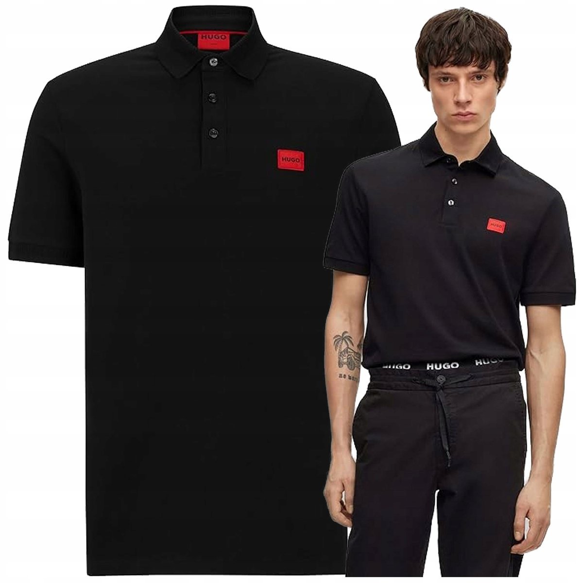 koszulka polo hugo boss meska polówka czarna classic logo slim fit koszulka polo hugo boss meska polówka czarna classic logo slim fit r.S