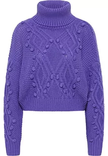 aleva Damski sweter z golfem z dzianiny 19025286-AL04, fioletowy, XL/XXL, liliowy, XL-XXL - Swetry damskie - miniaturka - grafika 1