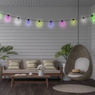 Lampy ogrodowe - Näve Łańcuch świetlny LED CADENA, RGB, czarny, 10-punktowy, 10 m - miniaturka - grafika 1