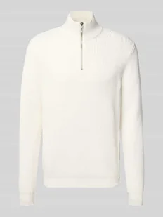 Sweter z dzianiny ze stójką - Swetry męskie - miniaturka - grafika 1