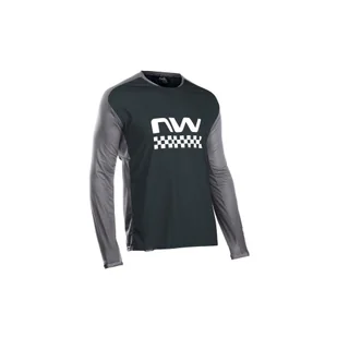 Koszulka rowerowa mtb NORTHWAVE EDGE Jersey LS czarna - Bluzy na rower - miniaturka - grafika 1