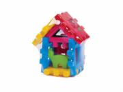 Układanki dla dzieci - Mario-Inex Klocki konstrukcyjne Domek z kotkiem - miniaturka - grafika 1