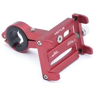 Akcesoria rowerowe - Uchwyt Motus czerwony, aluminiowy na telefon na kierownicę motocykla, roweru, hulajnogi - miniaturka - grafika 1