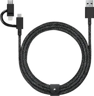 Kabel USB Native Union Native Union Belt Cable Universal 2m Black - Kable USB - miniaturka - grafika 1