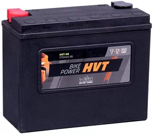 intAct Bike-Power HVT-06, CTX24HL-BS, 12V 23 Ah, 350 A (EN), Odporny na wibracje i wytrzymały akumulator motocyklowy AGM, Bezobsługowy akumulator AGM - Akumulatory motocyklowe - miniaturka - grafika 1