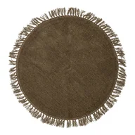 Dywany - Brązowy wełniany okrągły dywan ø 110 cm Lenea − Bloomingville - miniaturka - grafika 1