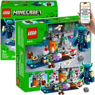 Klocki - LEGO PREZENT DLA DZIECKA 7+ Minecraft Spotkanie ze Strażnikiem (21274) Zestaw Lego z Jaskinią, TNT i Figurką Bossa + EBOOK-1 - miniaturka - grafika 1