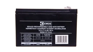 AGM Emos Akumulator 12V 7.2Ah F4.7 B9654 B9654 - Akumulatory ogólnego zastosowania - miniaturka - grafika 2