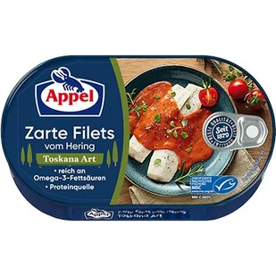 APPEL Toscana filety śledziowe MSC w pikantnym sosie pomidorowym 200g - Konserwy i dania rybne - miniaturka - grafika 1