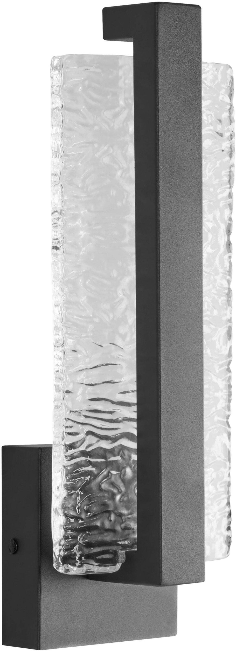 Kinkiet Beliani Kinkiet zewnętrzny LED YANTRA Czarny