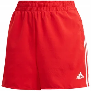 Spodenki damskie adidas Woven 3-Stripes Sport Shorts czerwone GN3108 XL - Spodenki damskie - miniaturka - grafika 1