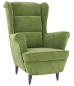 Fotele - Jasnozielony wypoczynkowy fotel do salonu H9-E93 - miniaturka - grafika 1