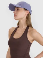 Czapki damskie - 4F Czapka z daszkiem damska 4F x Anna Lewandowska - fioletowa Uniwersalny - miniaturka - grafika 1