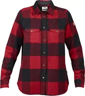 Koszulki i topy damskie - Fjallraven Fjallraven Damska koszulka Canada W Long Sleeved T-shirt czerwony czerwony M F90835-Red-M - miniaturka - grafika 1