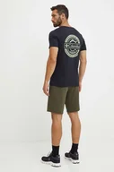 Koszulki męskie - Columbia t-shirt bawełniany męski kolor czarny z nadrukiem - miniaturka - grafika 1